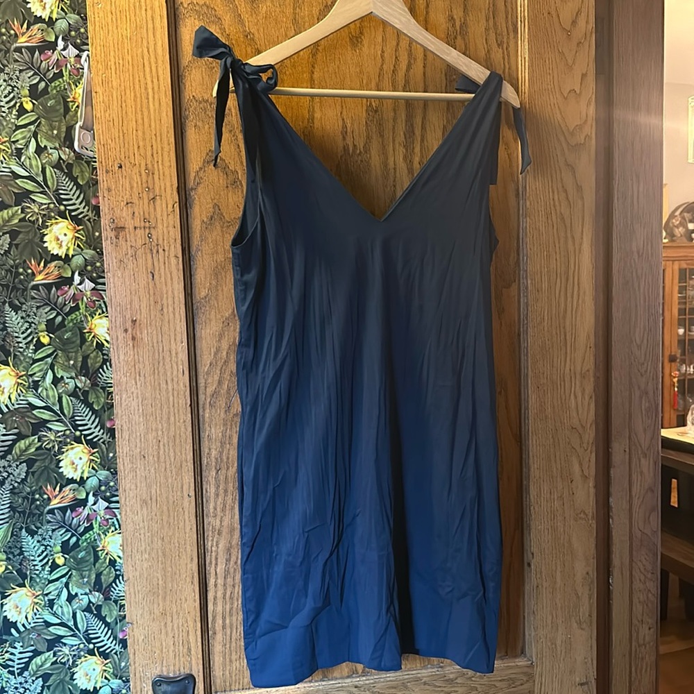 Navy layering dress